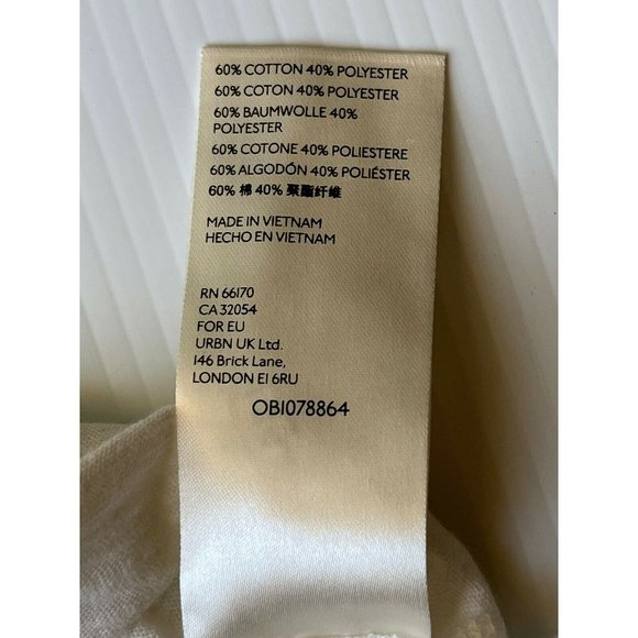 Free People Womens White On My Mind Oversized Light V-Neck Shirt By We The Free - Picture 5 of 11